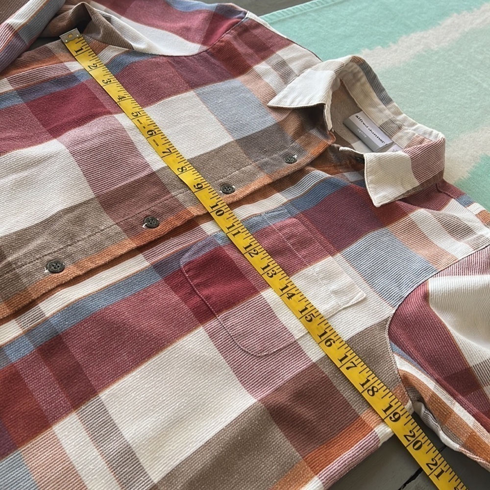 Vintage Alfred Dunner Plaid Button Down Shirt Roll Tab Lightweight Shacket - Picture 10 of 12